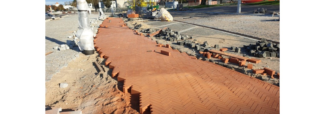 Guidelines for laying clinker paving stones.