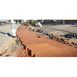 Guidelines for laying clinker paving stones.